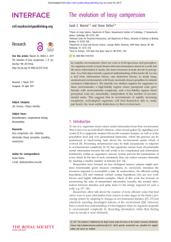 2 - Journal of The Royal Society Interface