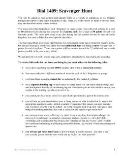 scavenger hunt draft