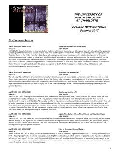 THE UNIVERSITY OF NORTH CAROLINA AT