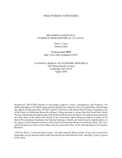 Becoming Oldest-Old: Evidence from Historical US Data