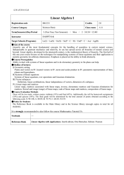 Fall 2016 - Nagoya University Global 30 International Programs