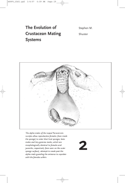 The Evolution of Crustacean Mating Systems 2