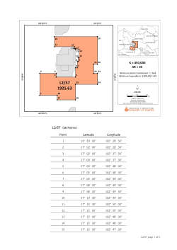 L2/57 (28 Points) Point Latitude Longitude 1 16&deg; 50` 00`` 102&deg; 28` 30