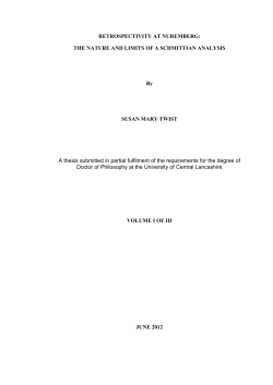 Retrospectivity at Nuremberg: The Nature and Limits of a