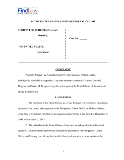 Complaint - FindLaw Legal News