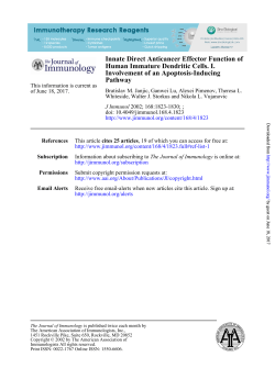 Pathway Involvement of an Apoptosis