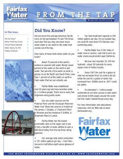 Did You Know? - Fairfax Water