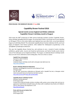 - Capability Brown Festival