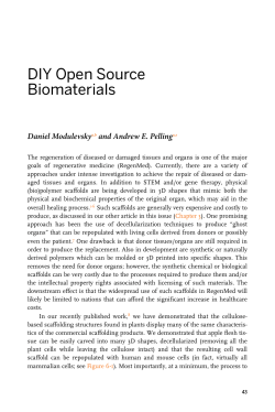 open source biomaterials for regenerative medicine.