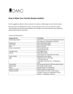 How to Make Your Favorite Recipes Healthy!