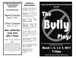 Bully Plays program - Oregon City High School