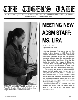 meeting new acsm staff: ms. lira