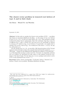The closest vector problem in tensored root lattices of type A and in