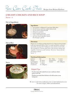 creamy chicken and rice soup