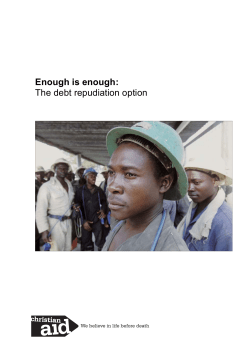 Enough is enough: The debt repudiation option