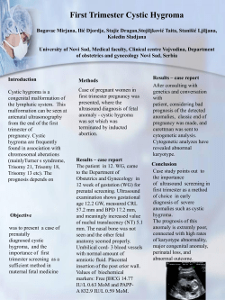 Scientific poster example - The Fetal Medicine Foundation