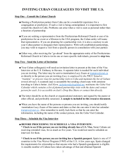 Inviting Cuban Partners