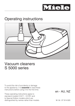 Miele Vacuum Cleaner S5311+SBB