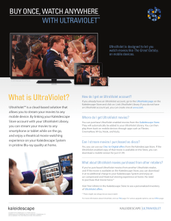 Kaleidescape and Ultraviolet