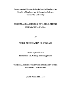 DESIGN AND ASSEMBLY OF A CELL