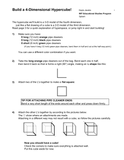 Build a 4-Dimensional Hypercube!
