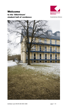 leaflet Westendstra&szlig;e / Albertinum.