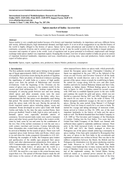 287 Spices market of India: An overview