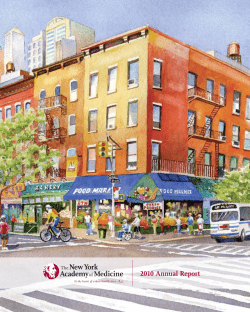 2010 Annual Report - New York Academy of Medicine