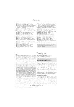 Counting on comparative maps