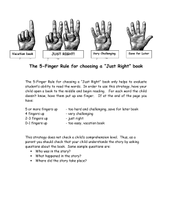 The 5-Finger Rule for choosing a &ldquo;Just Right&rdquo; book