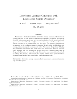 Distributed Average Consensus with Least-Mean