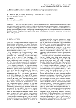 A differential frost heave model: cryoturbation