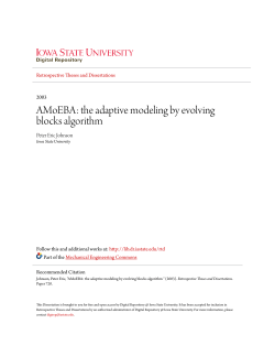 AMoEBA: the adaptive modeling by evolving blocks algorithm