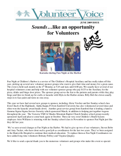 Sounds&hellip;like an opportunity for Volunteers