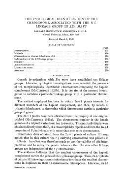 McClintock, Barbara and Hill, Henry E. 1931. The cytological