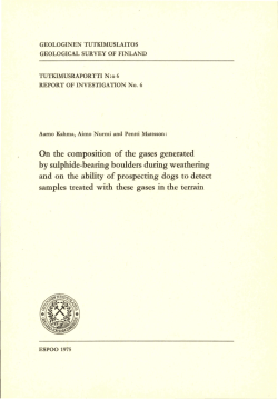 On the composition of the gases generated by sulphide
