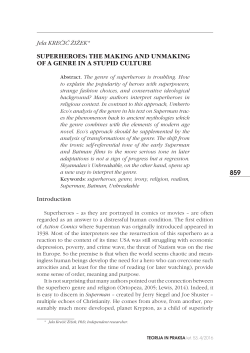 superheroes: the making and unmaking of a genre in a stupid culture