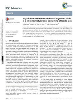 Na2S-influenced electrochemical migration of tin