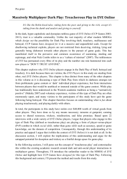 Massively Multiplayer Dark Play: Treacherous Play