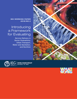 Introducing a Framework for Evaluating Service Delivery in Sector