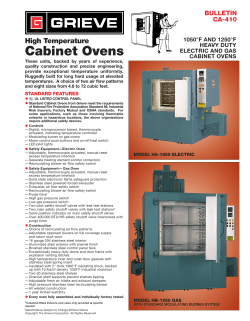 Cabinet Ovens