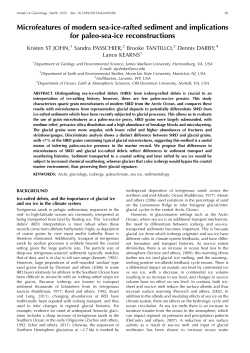 Microfeatures of modern sea-ice-rafted sediment and implications
