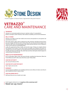 vetrazzo&reg; care and maintenance