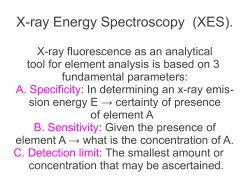 X-ray Energy Spectroscopy (XES).