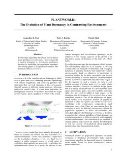 PLANTWORLD: The Evolution of Plant