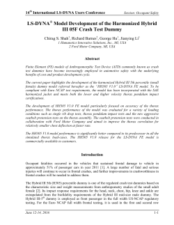 LS-DYNA Model Development of the Harmonized