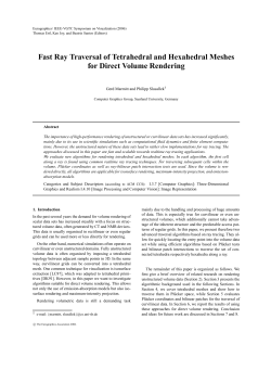Fast Ray Traversal of Tetrahedral and Hexahedral Meshes for Direct