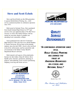 Steve and Scott Echols - Reilly Echols Printing Inc
