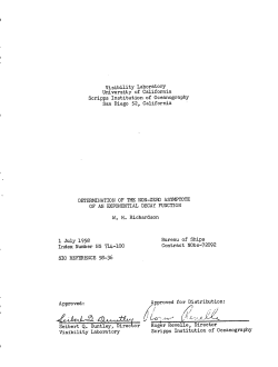Determination of then on-zero asymptote of an