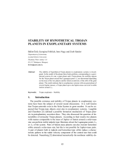 stability of hypothetical trojan planets in exoplanetary systems